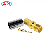 Prix usine RP inversion de polarité SMA femelle Jack BJR240 RG59 H155 câble H-155 BJR-240 plaqué or connecteur Coaxial RF