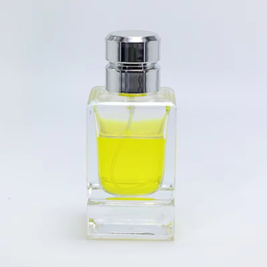 Botellas de Perfume de Vidrio Transparente de Alta Calidad de 50 ml, Botellas de Perfume Vacías de Vidrio Transparente de 50 ml con Tapa Plateada - Product Image 2