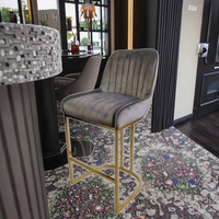 Chaise de bar en métal au design moderne, tabouret haut, chaise haute