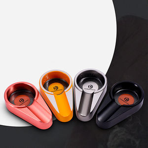 Grosir kustom bentuk persegi keramik anti-selip asbak Diameter besar Slot ganda desain klasik untuk Hotel kantor penggunaan rumah - Product Image 3