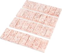 Jeu de dominos en marbre rose fait à la main pièces d'échecs du Mexique pour joueurs habiles boîte 6.5in H X 2.4in W X 2.7in D dés