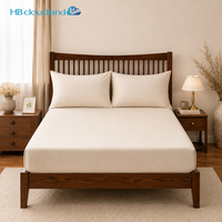 Tapis de lit en coton égyptien de luxe, tissage satiné lisse, 300 fils, certifié ISO9001, audité BSCI, Cloudland