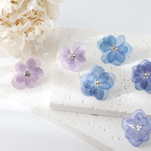 Natural Multicolor Dried Flower Resin <strong>Earrings</strong> Pressed Floral Pendant Hypoallergenic Jewelry Gift for <strong>Mother</strong> - Product Image 3