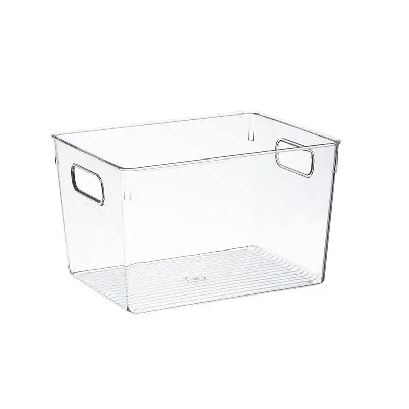 Caja de almacenamiento de plástico multifuncional, organizador de refrigerador grande, transparente, barato, nuevo