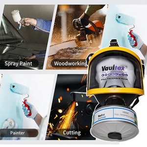 Vaultex PPE peralatan 6900 masker Gas + Silicone silikon layar PC pelindung pernapasan wajah penuh masker kimia - Product Image 2