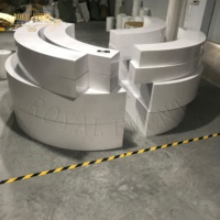 Plateforme de scène ronde romantique en acrylique blanc, plancher de danse pour mariage, décoration de scène pour événements, fournitures de fête