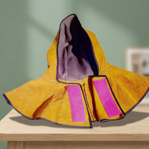 Masque de soudage jaune JNA GROUP avec bandes réfléchissantes roses, teinte auto-assombrissante, isolation thermique, protection intégrale du visage - Product Image 3