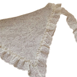 Sciarpa in Seta con Pizzo Retrò, Turbante e Foulard - Stile East Gate Coreano - Product Image 5
