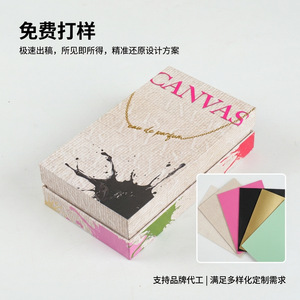 Caja de regalo de perfume de lona, embalaje de papel de lujo personalizado con tapa para sets de fragancias - Product Image 2