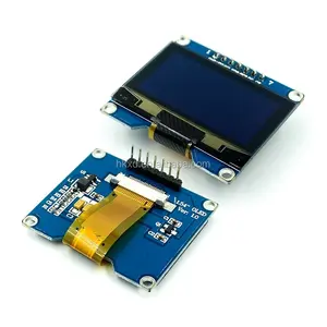 Módulo de tela oled de 1.54 polegadas, 7pin, branco, azul e amarelo, ssd1309 drive ic compatível com interface ssd1306 spi 128*64