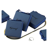 Boîte à bijoux en papier personnalisée avec logo, petite taille, pour boucles d'oreilles et bagues, impression d'illustrations sur mesure, vente en gros en vrac