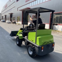 TIANTONG 500kg Elektrischer Allradlader Mini Knickgelenkter Hoflader mit Lithium-Batterie Bestes Angebot