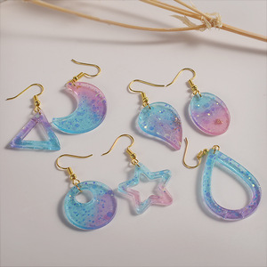 Arbre feuille amour boucles d'oreilles <span class=keywords><strong>Silicone</strong></span> <span class=keywords><strong>moule</strong></span> UV résine époxy géométrique pendentif porte-clés coulée <span class=keywords><strong>moule</strong></span> bricolage artisanat <span class=keywords><strong>bijoux</strong></span> faisant des outils - Product Image 4