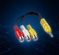 Câble audio-vidéo 8 fils 4K 2025 Europe avec gaine PVC, 1 cordon RCA – Excellent prix pour l'Europe et la Pologne