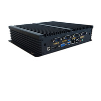 Mini PC industriel portable I3 5005U I5 5200U I7 5500U 8*USB 6COM VGA WiFi 2 Lan Mini ordinateur