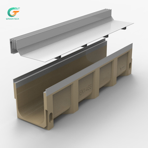 Système de drainage linéaire en béton polymère haute résistance avec <span class=keywords><strong>grille</strong></span> en acier inoxydable pour l'ingénierie municipale - Product Image 3