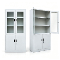Armoire de classement métallique verrouillable en gros pour bureau, avec étagères réglables, pour la maison et l'école