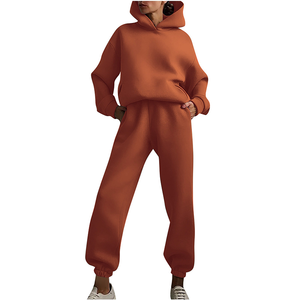 <span class=keywords><strong>Ensemble</strong></span> sweat-shirt et pantalon de survêtement unisexe grande taille, <span class=keywords><strong>prix</strong></span> de gros personnalisé, automne, écologique, coupe-vent, respirant, design 2 en 1 - Product Image 3
