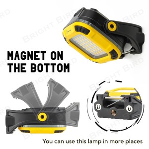 Portable 180° Rotatable <b>Work</b> Lamp Lumen <b>Rechargeable</b> Magnetic <b>LED</b> <b>Work</b> <b>Light</b> Flood Lighting for Emergency Job Sites - Product Image 3
