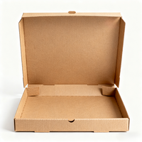 Scatola per Pizza in Cartone Ondulato Ecologica OEM, Laminazione Opaca, Bronzatura, Rinforzata, Misure Personalizzate 27*27*4.5cm