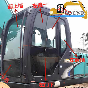 Стекло кабины экскаватора для кошки гусеницы Komatsu Hyundai Volvo Hitachi Kobelco Doosan Daewoo Sumitomo - Product Image 2