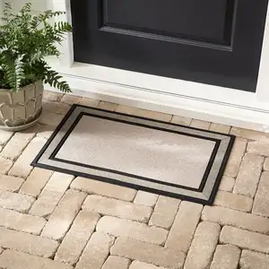 Plain Blank Polyester Rubber Door Mats For Sublimation