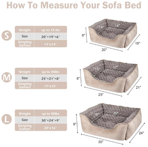 Camas para perros, suaves, cómodas, transpirables, duraderas, antideslizantes, tejidas a mano, lavables, cama para perros con cojín para dormir - Product Image 5