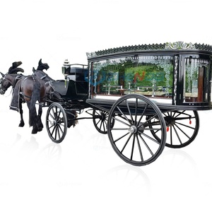 Cercueil funéraire à chevaux à vendre, carrosse funéraire ou charrette funéraire à chevaux, acheter un charrette funéraire à chevaux - Product Image 1