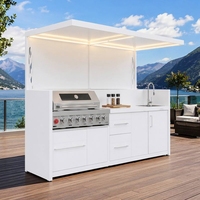 Prix d'usine, barbecue pliable d'extérieur en acier inoxydable 304, personnalisé, résistant au soleil, pour cuisine extérieure