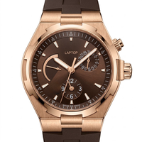 26 Nouvelles Montres Mécaniques Automatiques de Luxe de Haute Qualité pour Hommes, Sport et Affaires, Boîtier Or Rose, Verre Saphir, Affichage de la Date