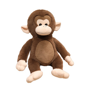 Scimmietta Rossa Macaque Pan Qi con Braccia Lunghe, Giocattolo Antistress in Peluche di Cotone PP - Product Image 1