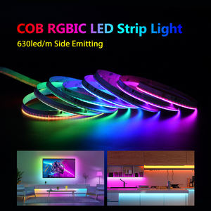 Bande LED COB RGBIC programmable et adressable flexible 24V pour l'éclairage intérieur des pièces - Product Image 5