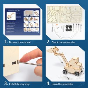 6 Trong <span class=keywords><strong>1</strong></span> STEM Khoa Học Bộ Dụng Cụ Gỗ Craft Kit Khoa Học 3D Câu Đố Dự Án Giáo Dục Craft Xây Dựng Đồ Chơi Giáng Sinh Quà Tặng Sinh Nhật - Product Image 5