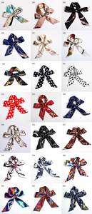 Foulard en satin personnalisé avec fleurs pour femmes et filles, en stock, expédition immédiate, accessoire de mariée, décoration de sac à main, usage quotidien, trajets quotidiens - Product Image 4