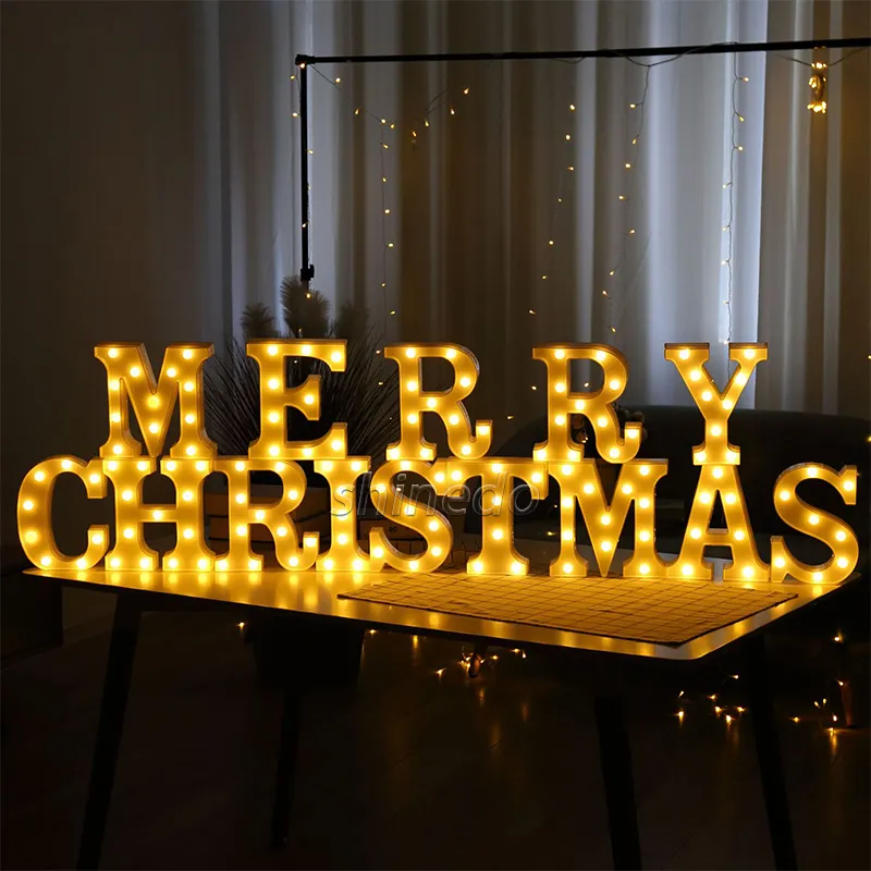 LED lettre anglaise modélisation lumières vacances anniversaire proposition éclairage décoratif