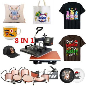 Presse à Chaud Automatique BH-Unity 8-en-1 de Petite Taille pour Transfert HTV sur T-shirts, Casquettes, Tasses - Product Image 1