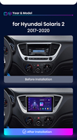 Junsun-Autoradio sans fil CarPlay V1 RU pour Hyundai Solaris 2 Verna 2017-2020 Android Auto GPS Navigation Autoradio Multimédia