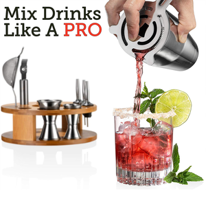 15 Mảnh Bartender Kit Thép Không Gỉ Cocktail Shaker Set Mixology Công Cụ <span class=keywords><strong>Bar</strong></span> & Rượu Vang Phụ Kiện Uống Pha Trộn Tại Nhà Tiện Ích - Product Image 5