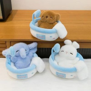 ตุ๊กตาสัตว์นอนหลับขนาดเล็กแบบกำหนดเอง OEM หมี กระต่าย <span class=keywords><strong>ช้าง</strong></span> พร้อมเตียง ของตกแต่งโต๊ะนุ่มฟู ของขวัญวันเกิดสำหรับเด็ก - Product Image 2