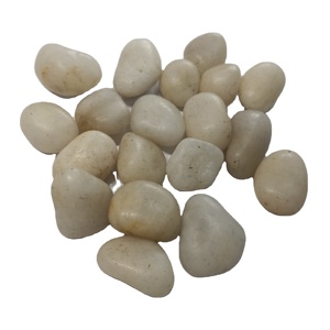 <span class=keywords><strong>Galets</strong></span> de rivière blanche 2-3 cm, gravier de pierre naturelle pour l'aménagement paysager et la décoration de <span class=keywords><strong>jardin</strong></span> - Product Image 2