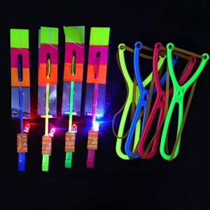 Slingshot lumineux à <span class=keywords><strong>LED</strong></span>, jouet amusant pour enfants, jeu de fête, cadeau avec flèches en caoutchouc éclairantes, lance-flèches, catapulte - Product Image 5