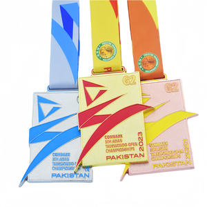 Medaglia per <span class=keywords><strong>il</strong></span> 2° Campionato <span class=keywords><strong>Mondiale</strong></span> Aperto di Taekwondo, Oro Anticato 3D, dalla WTF (Federazione <span class=keywords><strong>Mondiale</strong></span> di Taekwondo) - Product Image 5