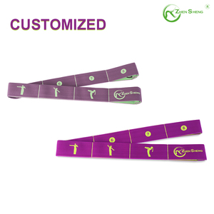 Bandes de Résistance Élastiques Personnalisées Zhensheng pour Exercices d'Étirement et de Tonification Corporelle avec 8/10 Boucles - Product Image 4