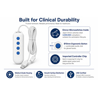 Manette de capture d'images USB à 4 boutons pour station de travail médicale à ultrasons, compatible avec les sondes d'échographie universelles 3M, OEM