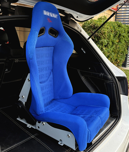 BR12 velluto impermeabile di alta qualità secchio fisso rosso sedile da corsa blu per auto sportive/UTV/ATV/VIOS/MAZDA // VW - Product Image 4