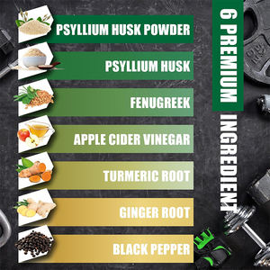 Suplemento Diário de Fibra em Cápsulas de Casca de Psyllium Totalmente Personalizável OEM, Fornecimento Direto da Fábrica para Saúde Intestinal e Regularidade - Product Image 3