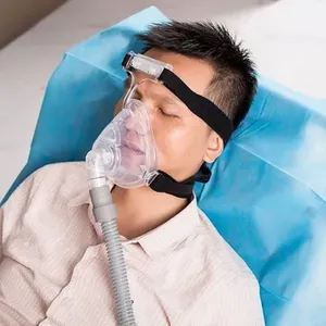 <span class=keywords><strong>Masque</strong></span> <span class=keywords><strong>CPAP</strong></span> complet en silicone réutilisable OEM pour la thérapie <span class=keywords><strong>de</strong></span> l'apnée du sommeil, coussin en silicone anti-ronflement, respiratoire BIPAP - Product Image 4