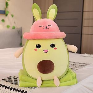 <span class=keywords><strong>Jouet</strong></span> mignon en peluche avocat avec oreilles de lapin cadeau d'anniversaire pour les filles au coucher oreiller câlin style célèbre Internet - Product Image 3