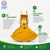 Godet hydraulique à clapet de haute qualité Guchuan pour travaux de construction