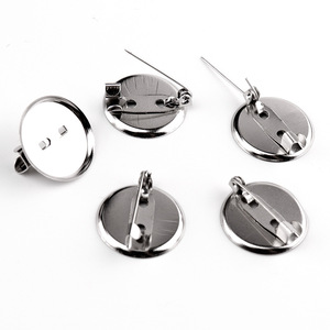 Jewelry Pin 20mm <b>Magnetic</b> Brooch Base With Tray For Badges And Corsages Craft Supplies - Product Image 4